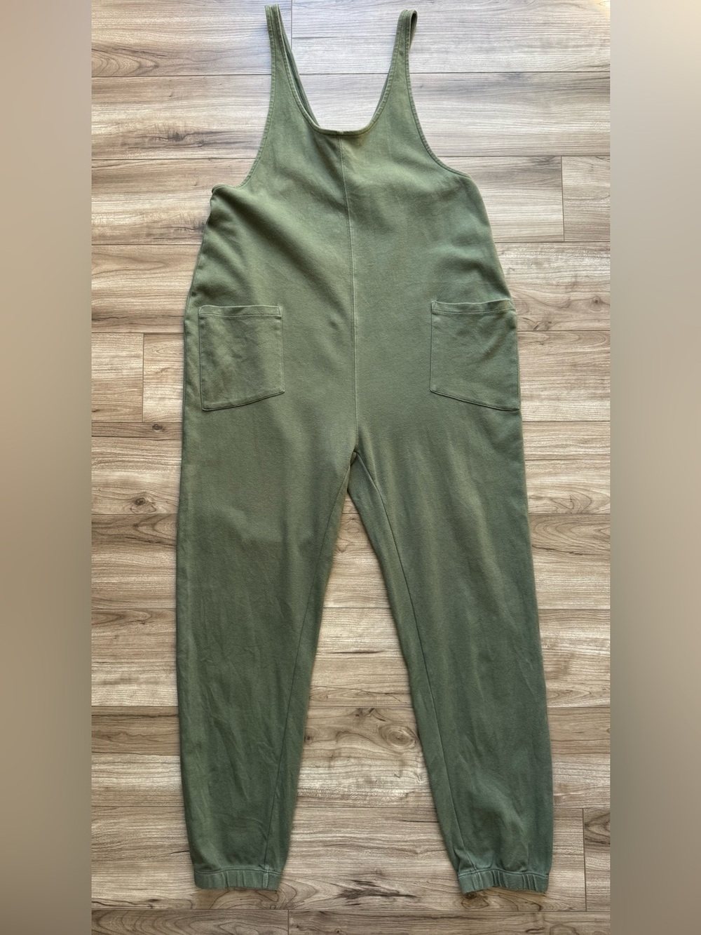 For Days Romper olive/sage green size medium Sleeveless Jumpsuit Organic Cotton